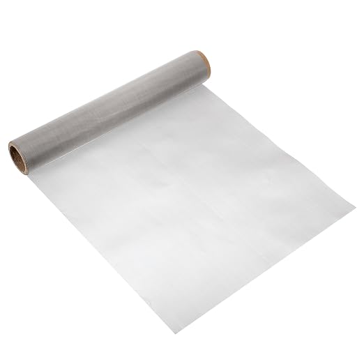 uxcell 350 Mesh 118" x 12" Woven Wire Mesh, 304 Stainless Steel Air Vent Filter by uxcell