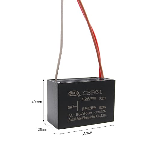 CBB61 Capacitor 5uf+5uf 350V AC Ceiling Fan 3 Wire 50/60Hz - Image 2