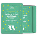Relaxing Aroma Foot Mask 6 Pairs | Soothes & Restores Tired, Dry Feet | Hydrating Foot Treatment for Cracked Heels & Rough Skin | Home Spa Pedicure Socks | Made In Korea (Peppermint)