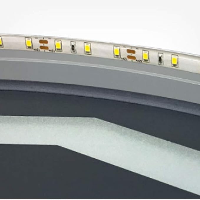 LED Bathroom Mirror with Lights and Demister Pad Wall Mounted Touch Sensor - Image 3