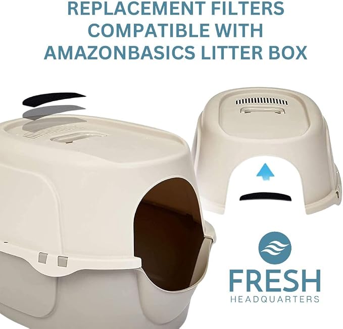 6-Pack Activated Carbon Cat Litter Box Filter Replacement - Image 7