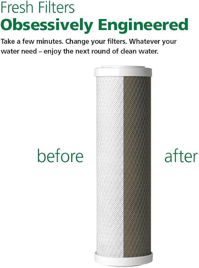 AO Smith 2.5"x10" 5 Micron Carbon Block Sediment Water Filter Replacement - Image 2