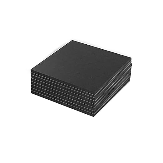 8 Pieces Black Neoprene Foam Anti Vibration Pads, Rubber Padding by Acuteye