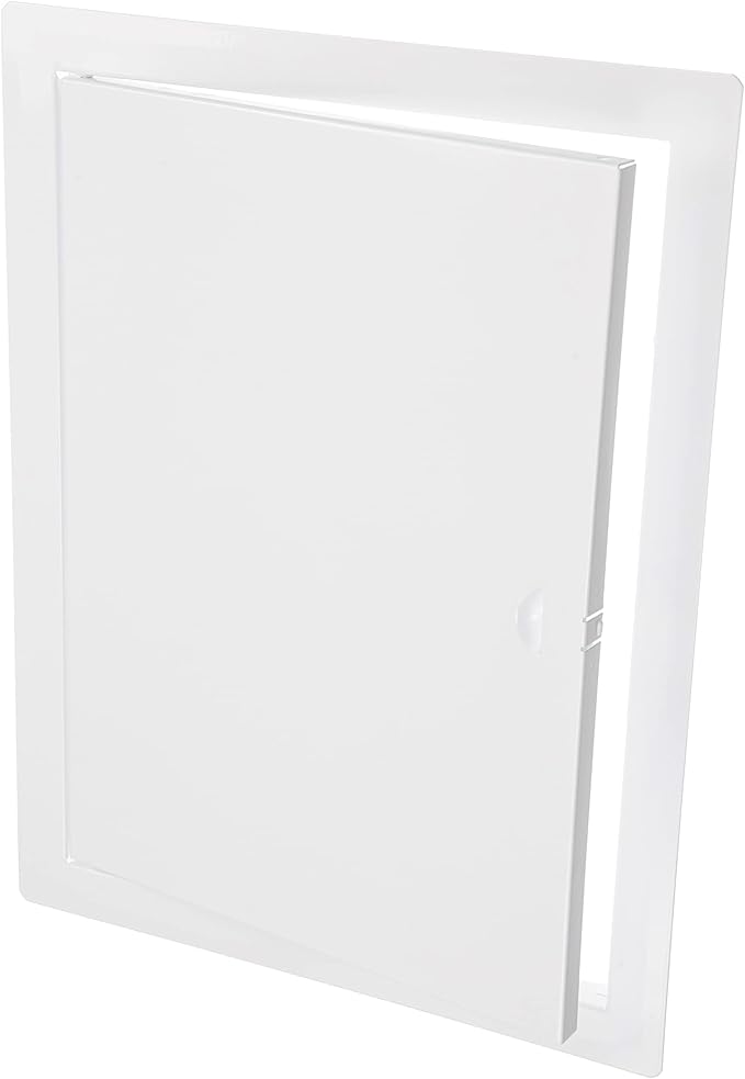 10" x 14" White Metal Access Panel. Service Shaft Door Panel. Plumbing, Electricity, Heating, Alarm Wall Access Panel for Drywall. Bathroom Services Access Hole Cover.