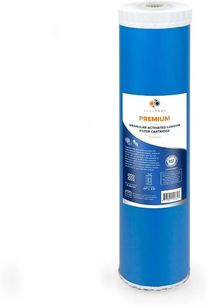 Aquaboon 5 Micron 20 x 4.5 Premium Granular Activated Carbon Water Filter by Aquaboon