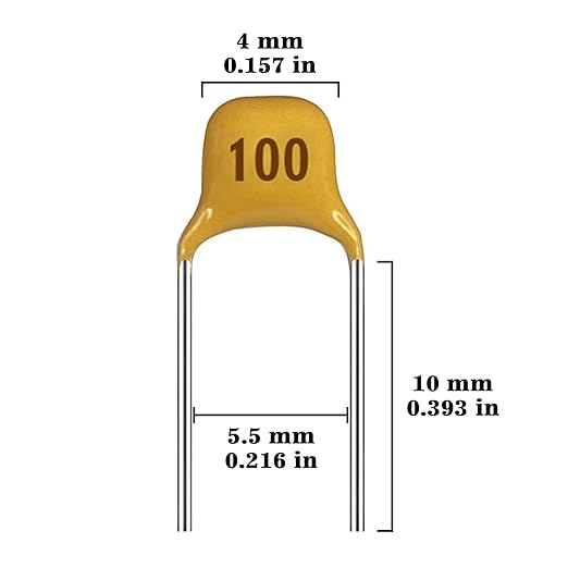 24 Values Monolithic Ceramic Capacitor Assortment Kit 10pF 20pF 30pF 47pF 56pF - Image 2
