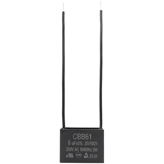 Podoy Ceiling Fan Capacitor CBB61 8uf 2 Wire by PodoyDirect