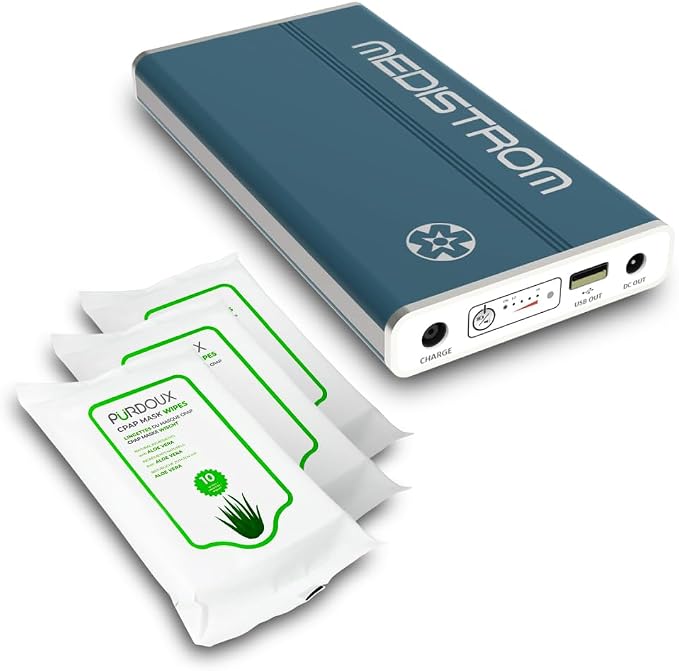 Bundle: Medistrom Pilot 24 Lite - 95Wh CPAP Battery Backup Power Supply by Medistrom