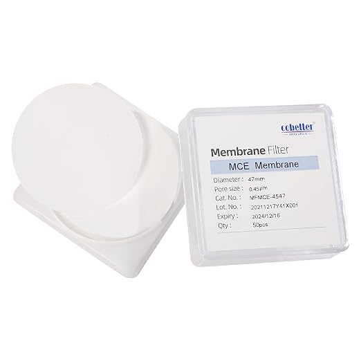 100 Pcs/Pack MCE Membrane Filters Lab Mixed Cellulose Esters Filter 47mm 0.45µm by COBETTER