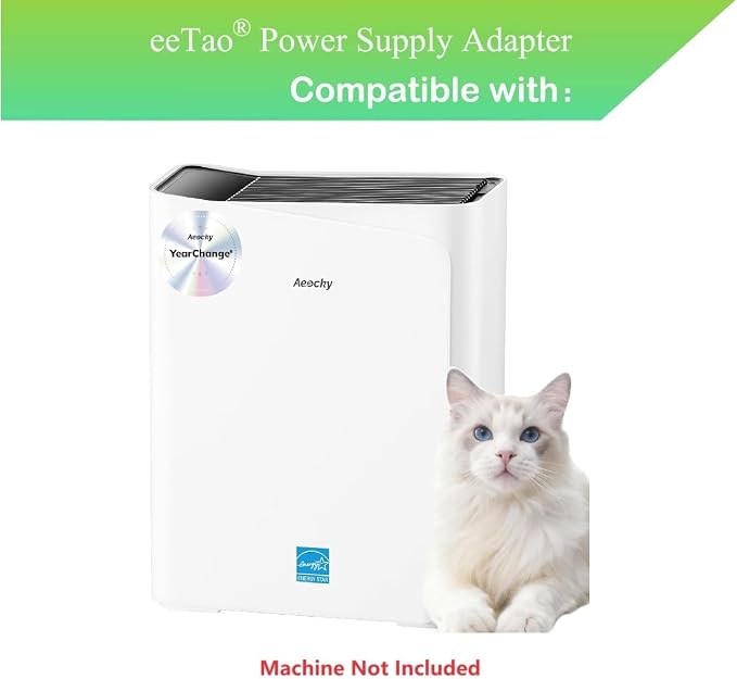 24V Adapter for AEOCKY Cybertron YearChange 2300 ft² Energy Star Air Purifier - Image 2