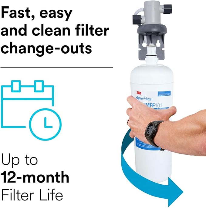 3M Aqua-Pure 3M FF100 Under Sink Drinking and Cooking Water Filter System - Image 5