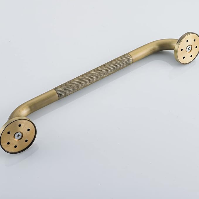 Heavey Duty Grab Bar, 18-Inch Sturdy Hand Rail, Stylish Bathroom Armrest, Antique Brass Finish, Good for Senior, Kids, Elderly