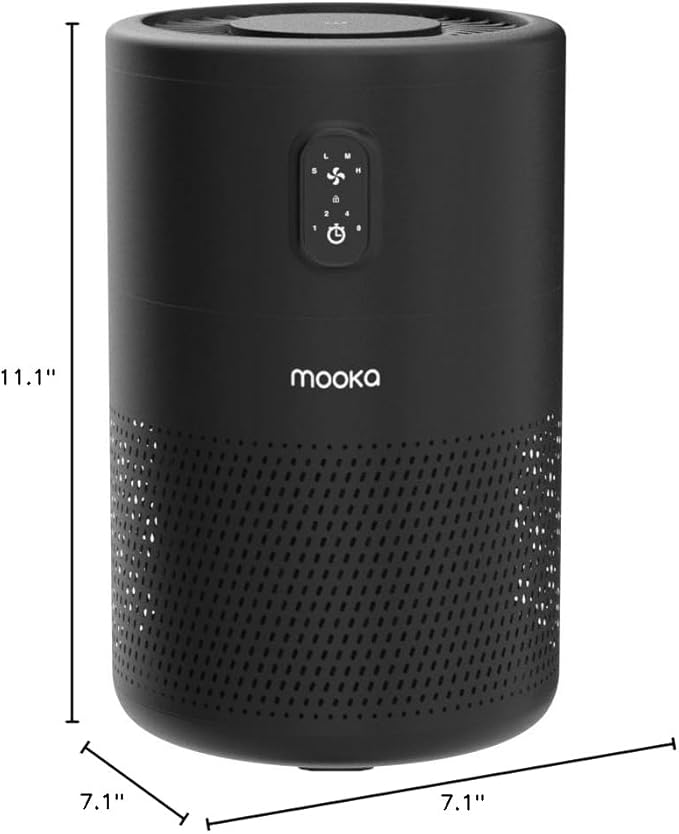 MOOKA Air Purifiers for Home Large Room up to 1076 ft², H13 True HEPA Air - Image 7