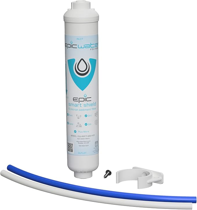 Epic Smart Shield | Sediment Filter Kit | In-Line | 5 Micron | 3/8 Pushfit | by EpicWaterFilters