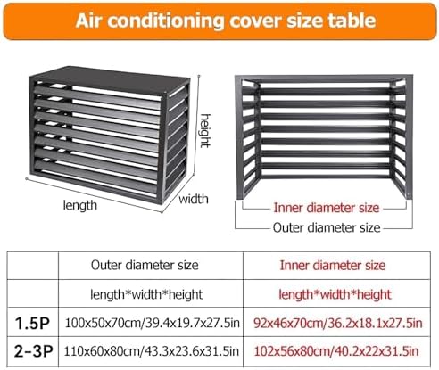 Outdoor Air Conditioner Cover Aluminum Decorative Fence Privacy Screen - Image 3