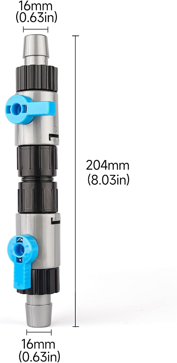 LANDEN Double Tab Connector for Aquarium, Canister Filter Hose Connector - Image 4