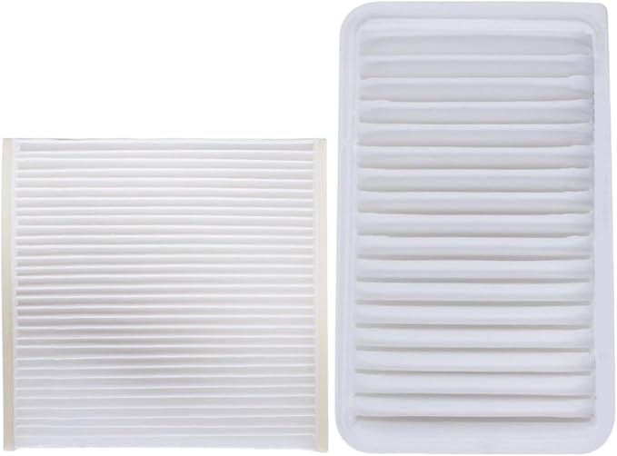 Engine and Cabin Air Filter 17801-20040 87139-33010 Replacement by SUPLABEL
