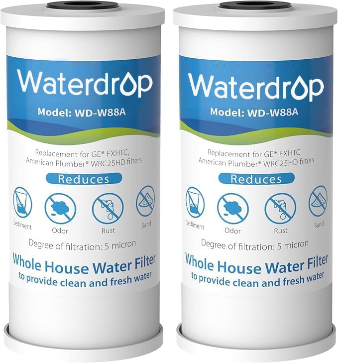 Waterdrop FXHTC Whole House Carbon Water Filter, Replacement by Waterdrop