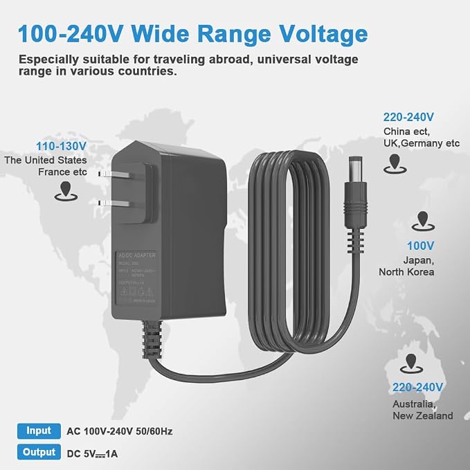 Universal 5V 1A Power Supply Adapter, 5W All-in-one Charger - Image 8