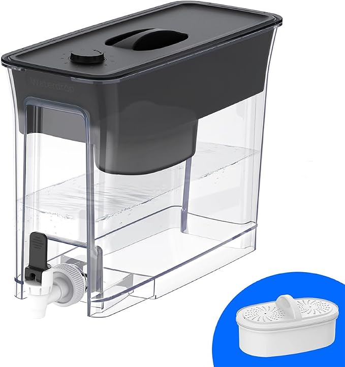 Waterdrop 35-Cup Slim Water Filter Dispenser, Large Capacity, 200-Gallon by Waterdrop