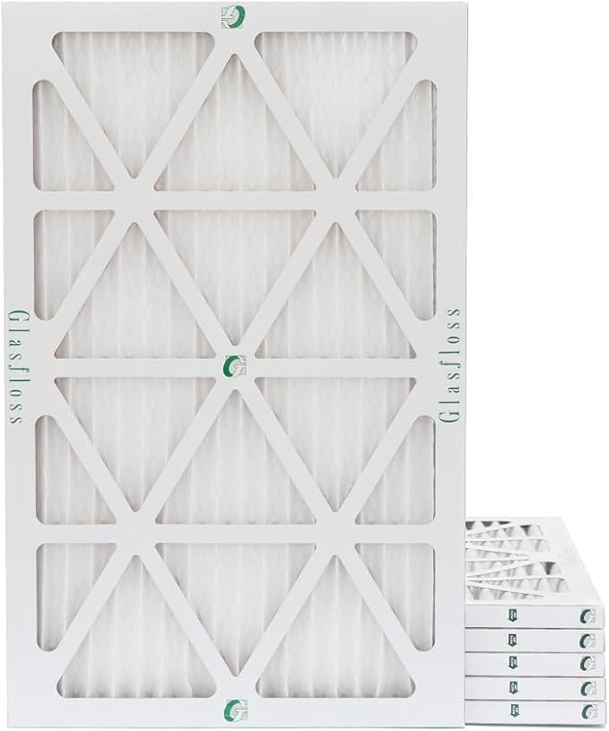 Glasfloss 16x25x1 MERV 10 Pleated Air Filters By Glasfloss. Box of 6. Actual by Glasfloss