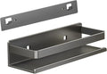 Stainless Steel Detachable Floating Shelf, Nail-Free or Drilling, Floating Wall Mounted Shelves for Kitchen, Bathroom, Corrosion and Rust Resistant, Set of 1 Gray