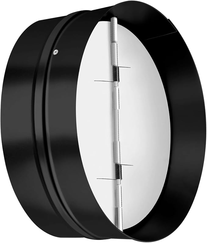 10 Inch Draft Blocker Backdraft Damper Duct Draft Stopper One-Way Airflow by Kikerike
