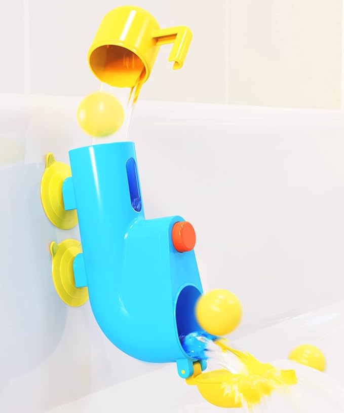 Fill N' Splash Submarine Bath Toy - Bath Toys for Toddlers 1-3 - 4 - 5 Years Old Bath Tub Toys for Boys & Girls - Toddler Bath Toys - Bathtub Toys
