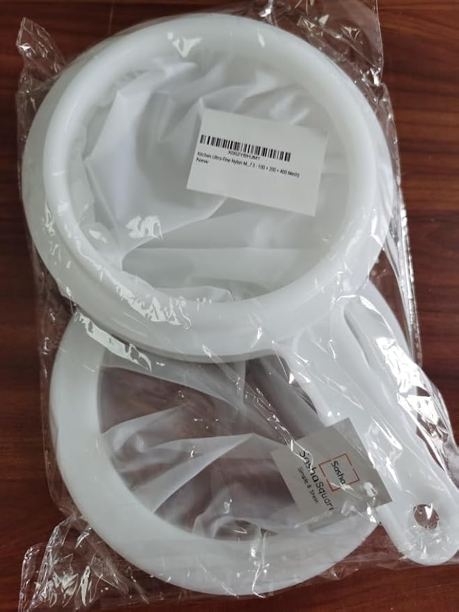 Kitchen Ultra-Fine Nylon Mesh Strainer Plastic Sieve Fine Mesh Filter Spoon - Image 2