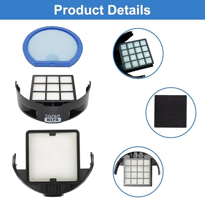 6 Pack Vacuum Filter Set Compatible - Image 5
