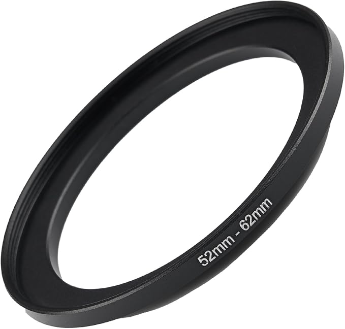 52mm to 62mm Step Up Ring Filter Adapter Black Metal Step up Adapter Rings by Unknown