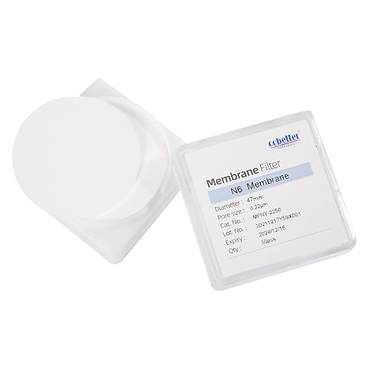 100 PCS Nylon Disc Membrane Filters 47mm 5.0µm Pore Size pH 5-12 by COBETTER