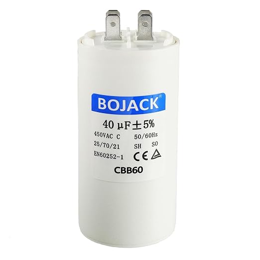 BOJACK CBB60 40uF 450 Volt 50/60Hz AC Capacitor Round Run Start Capacitor by BOJACK
