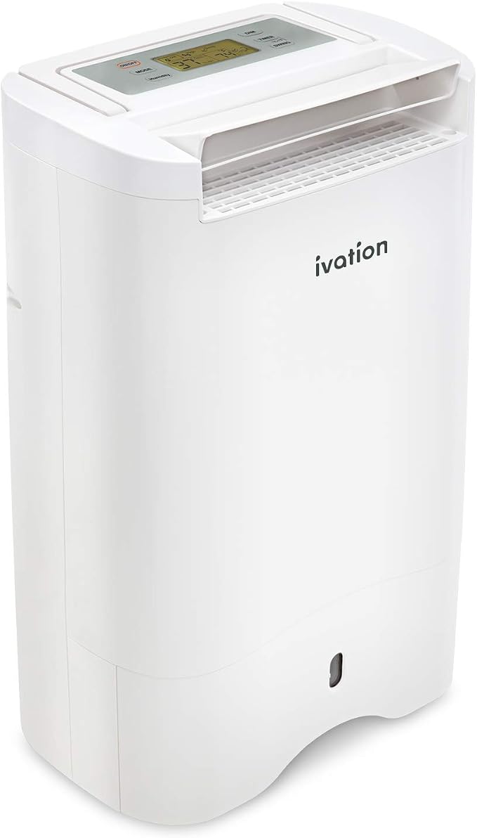 Ivation 19 Pint Small-Area Desiccant Dehumidifier Compact and Quiet - by Ivation