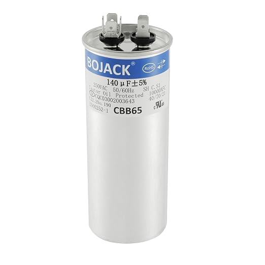 BOJACK 140 uF ±5% 140 MFD 250 V CBB65 Round Run Start Capacitor by BOJACK