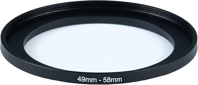 49mm to 58mm Step-Up Ring Filter Adapter - Image 2