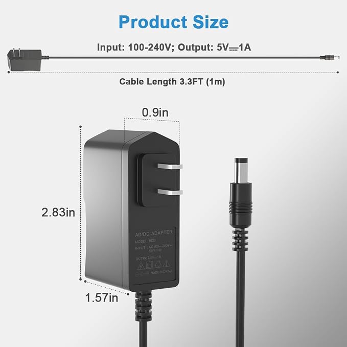Universal 5V 1A Power Supply Adapter, 5W All-in-one Charger - Image 7