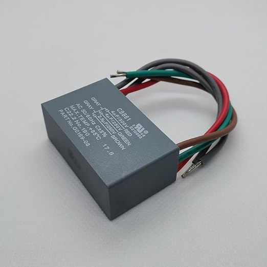 Ceiling Fan Capacitor 4uF + 4uF + 2.5uF 5-Wire 250V/300V CBB61 | - Image 2