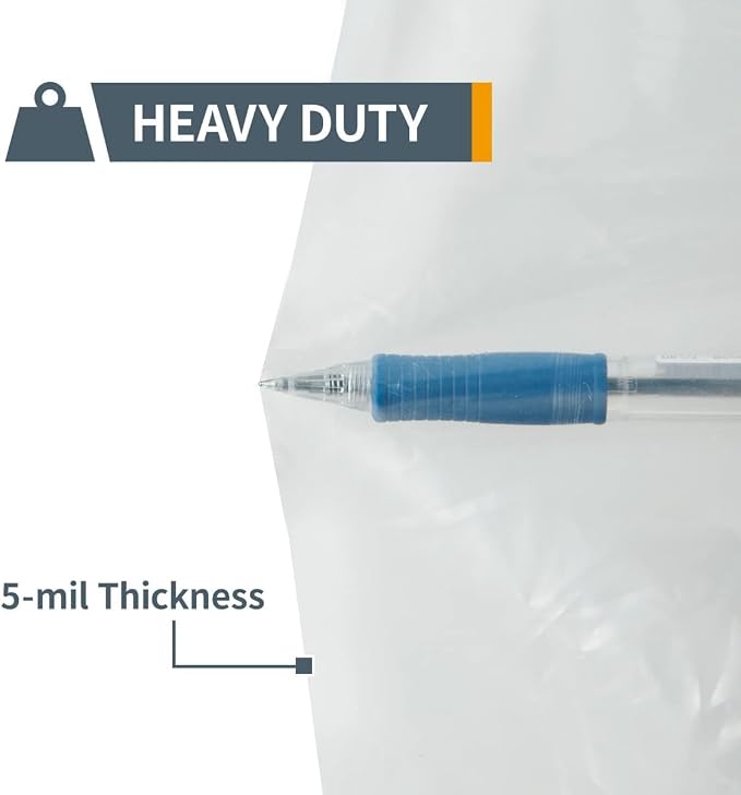 POWERTEC 70426 Dust Collector Bags and Clamp Set | 21" x 31" x 1 Micron Filter - Image 6