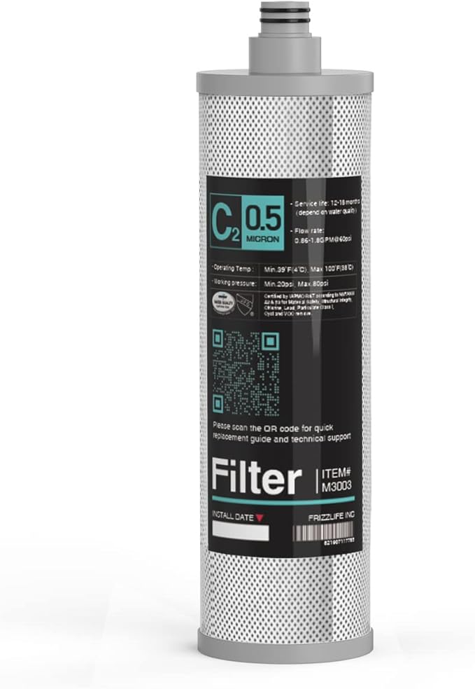 Frizzlife M3003 Replacement Filter Cartridge by FRIZZLIFE