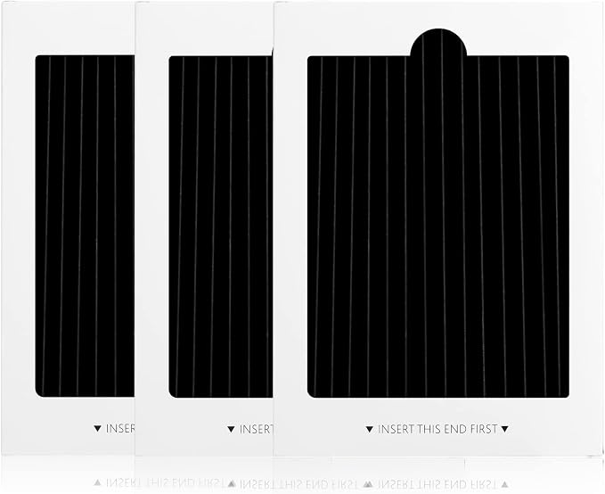SEISSO Refrigerator Air Filter Replacement 3 Pack Carbon Activated Air Filter by SEISSO