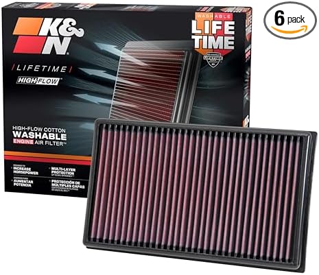K&N High-Flow Original Lifetime Engine Air Filter: Increase Power: Premium by KNEngineeringInc