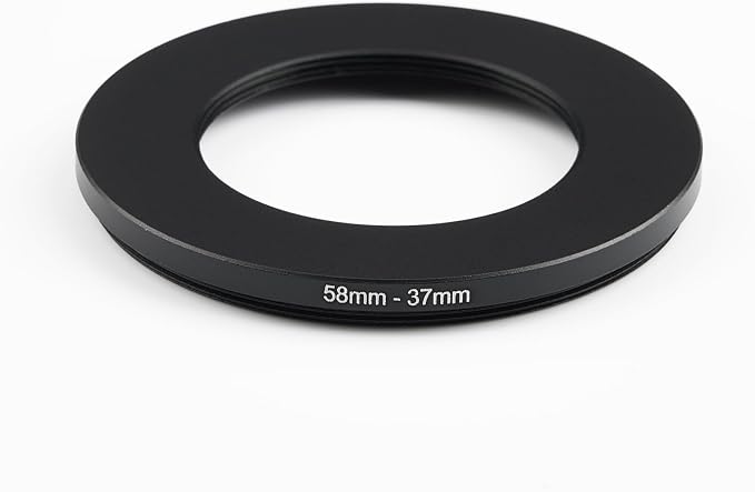 58mm to 37mm Step-Down Ring Filter Adapter, Metal Ring Step-Down Rings Adapter - Image 2