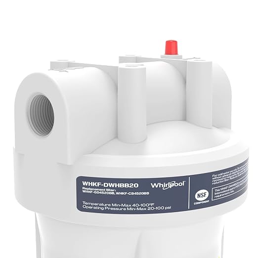 Whirlpool 20" x 4.5" Whole House Water Filter Housing, NSF Certified System - Image 4