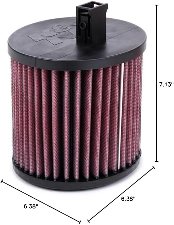 K&N High-Flow Original Lifetime Engine Air Filter: Reusable, Replacement Car - Image 8