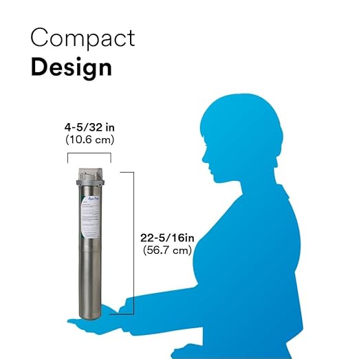 3M Aqua-Pure Stainless Steel Water Filter Housing SST2HB, Uses 2-High Standard - Image 4