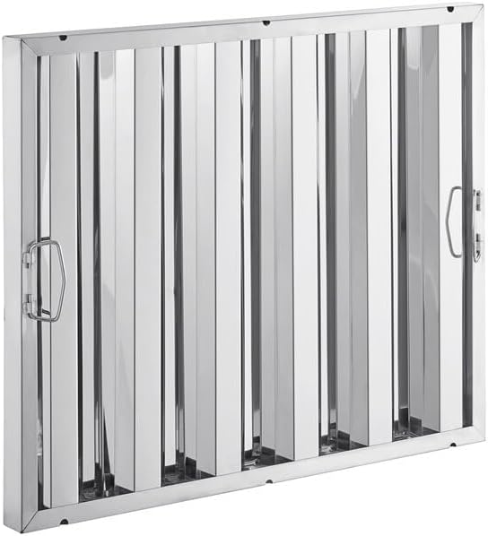 25" x 20" Stainless Steel Commercial Hood Filter – Dishwasher Safe, Welded by Allmont