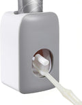 Toothpaste Dispenser Automatic Toothpaste Squeezer Wall Mount Toothpastes Holder Accessories Bathroom Squeezer with Super Sticky Suction Pad for Family Shower for Kids and Adults