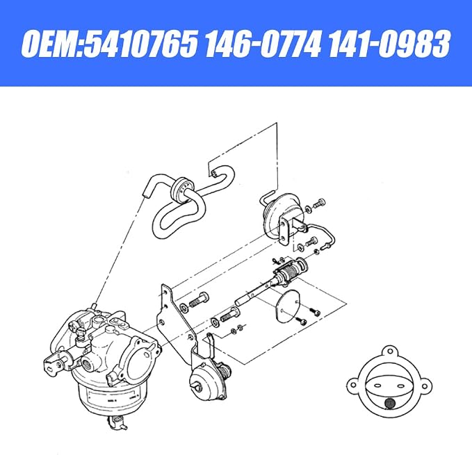 541-0765 Carburetor for Cummins Onan Marquis Gold RV QG 5500 7000 Generator - Image 3