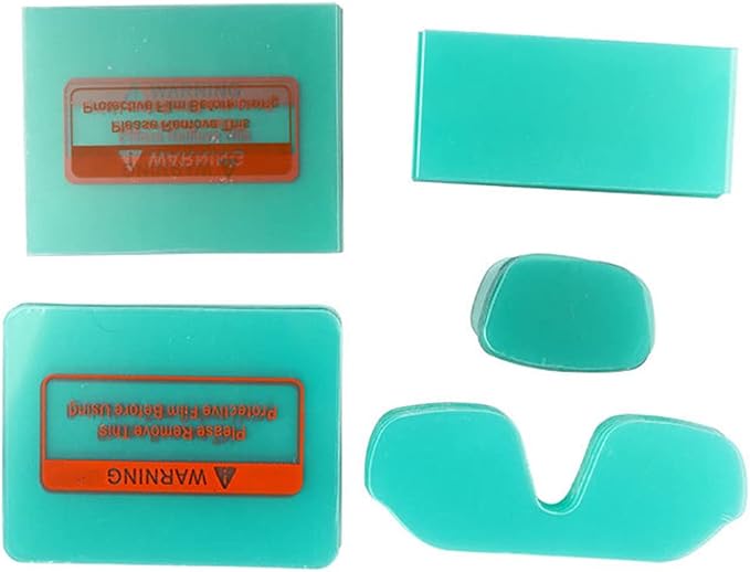 Welding Helmet Cover Lens Outside Protective Lens Filter Covers 97mmx50mmx0.8mm - Image 3